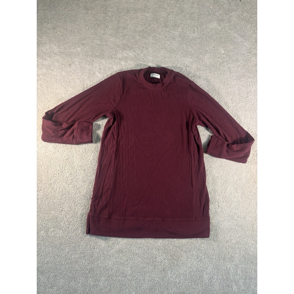 Tommy John | Maroon Brushed Rib Long Sleeve Crew Shirt‎ | Size Xs